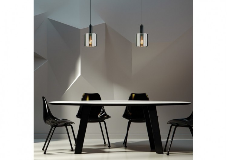 Suspension Glass CLR Smoky, E27 - BV01-00070 - Braytron 2