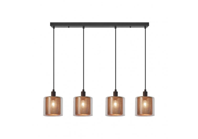 Suspension Glass CLR Cooper, 4xE14 - BV01-00082 - Braytron