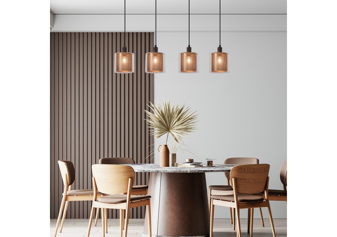 Suspension Glass CLR Cooper, 4xE14 - BV01-00082 - Braytron