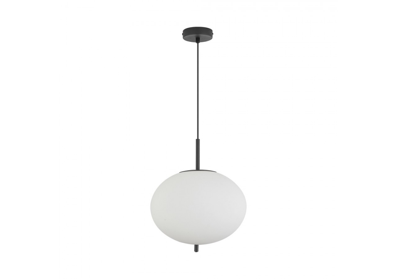 Suspension Glass OPL Opal+Noir, E27 - BV01-00100 - Braytron