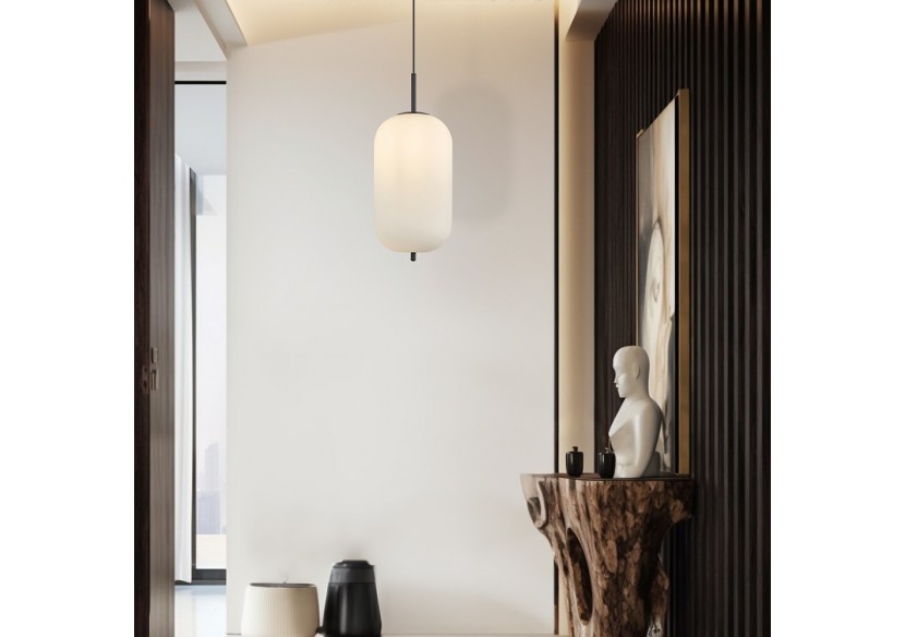 Suspension Glass OPL Opal+Noir, E27 - BV01-00101 - Braytron