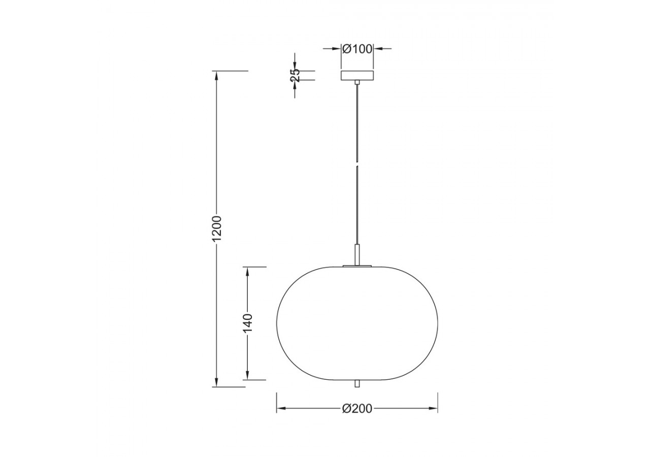 Suspension Glass OPL Opal+Noir, E14 - BV01-00103 - Braytron
