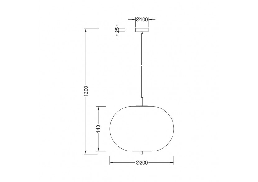 Suspension Glass OPL Opal+Noir, E14 - BV01-00103 - Braytron