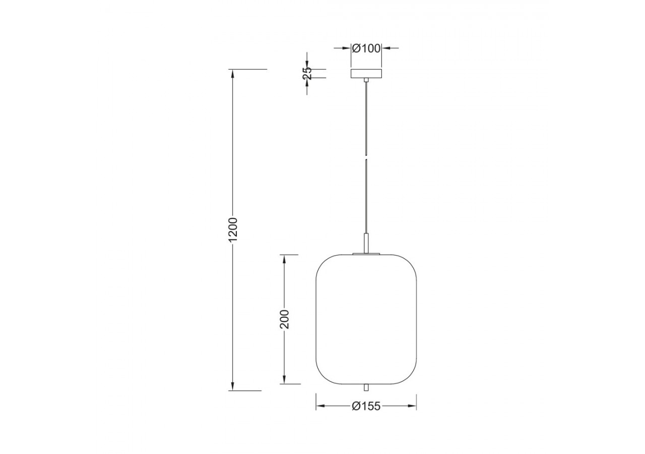 Suspension Glass OPL Opal+Noir, E14 - BV01-00104 - Braytron