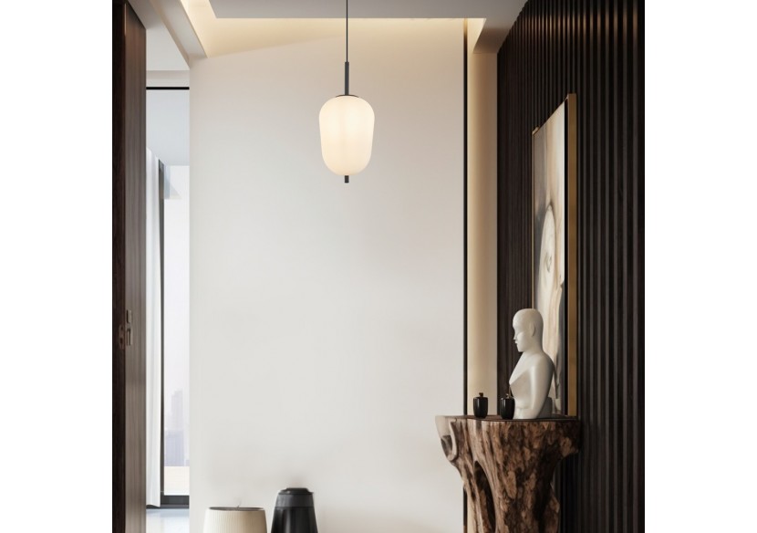 Suspension Glass OPL Opal+Noir, E14 - BV01-00105 - Braytron