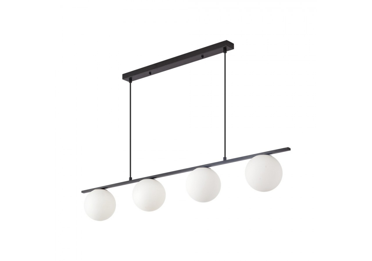Suspension Glass OPL Opal+Noir, 4xG9 - BV01-00115 - Braytron