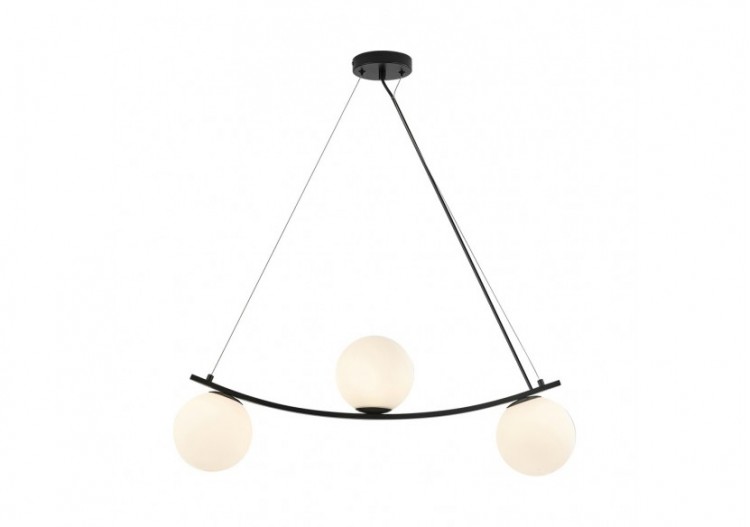 Suspension Glass OPL Opal+Noir, 3xG9 - BV01-00116 - Braytron