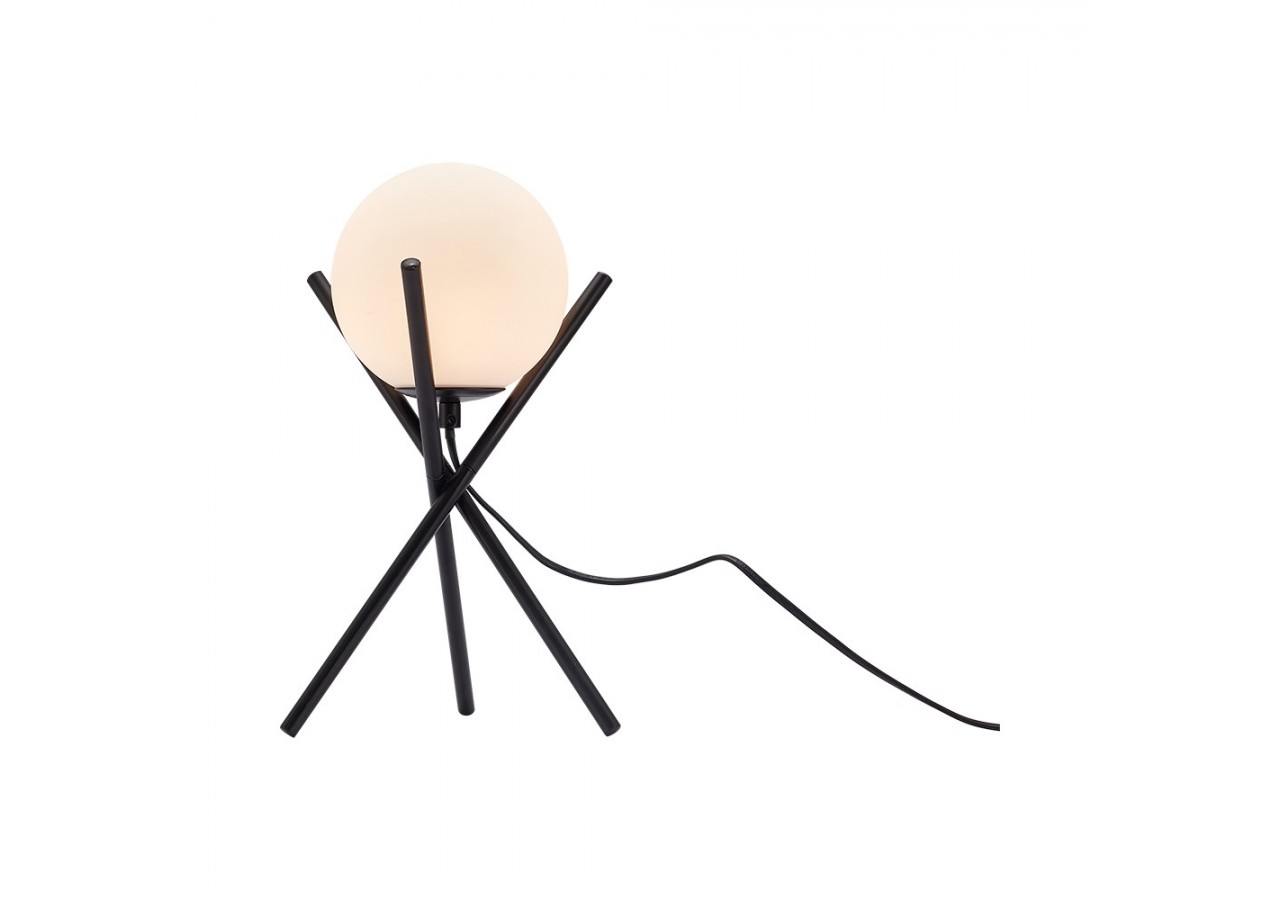 Lampe de table Glass OPL Opal+Noir, G9 - BV01-00119 - Braytron