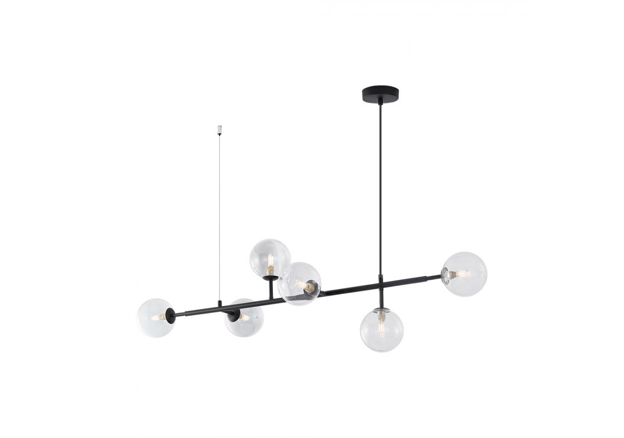 Suspension Glass OPL Clear+Noir, 6xG9 - BV01-00121 - Braytron