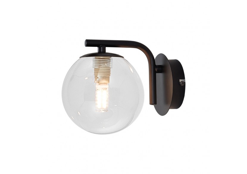 Éclairage mural Glass OPL Clear+Noir, G9 - BV01-00123 - Braytron