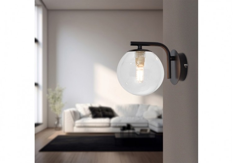 Éclairage mural Glass OPL Clear+Noir, G9 - BV01-00123 - Braytron 2