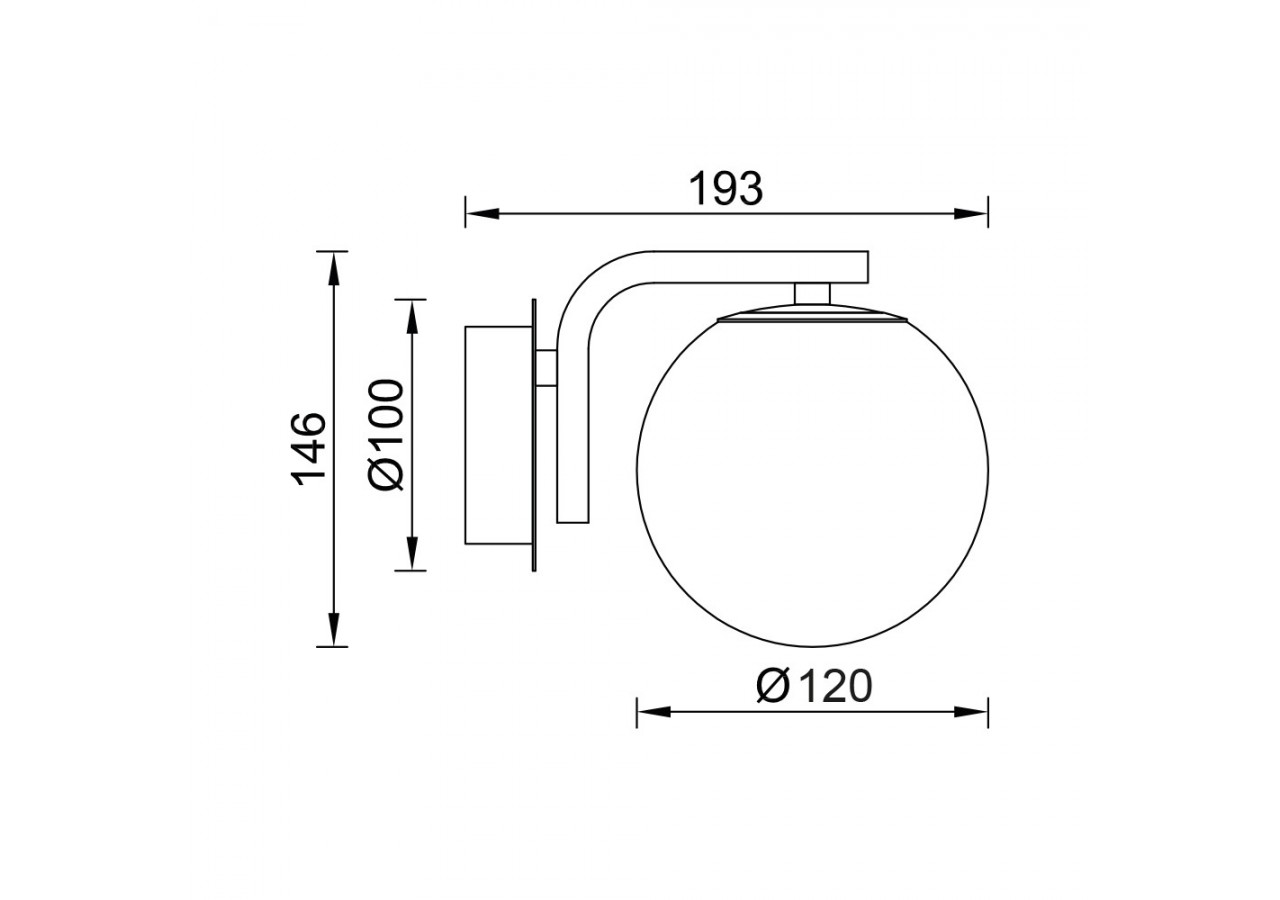 Éclairage mural Glass OPL Clear+Noir, G9 - BV01-00123 - Braytron