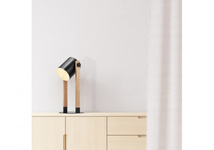 Lampe de table Wooden Noir+Wooden, E27 - BV02-00013 - Braytron 2