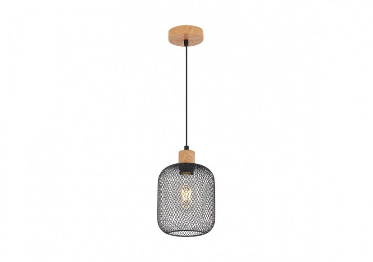 Suspension Wiring Noir+Wooden, E27 - BV03-00014 - Braytron