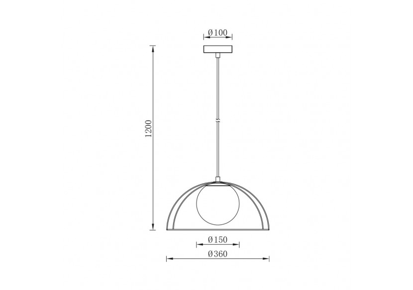 Suspension Wiring Noir+Opal, E27 - BV03-00041 - Braytron