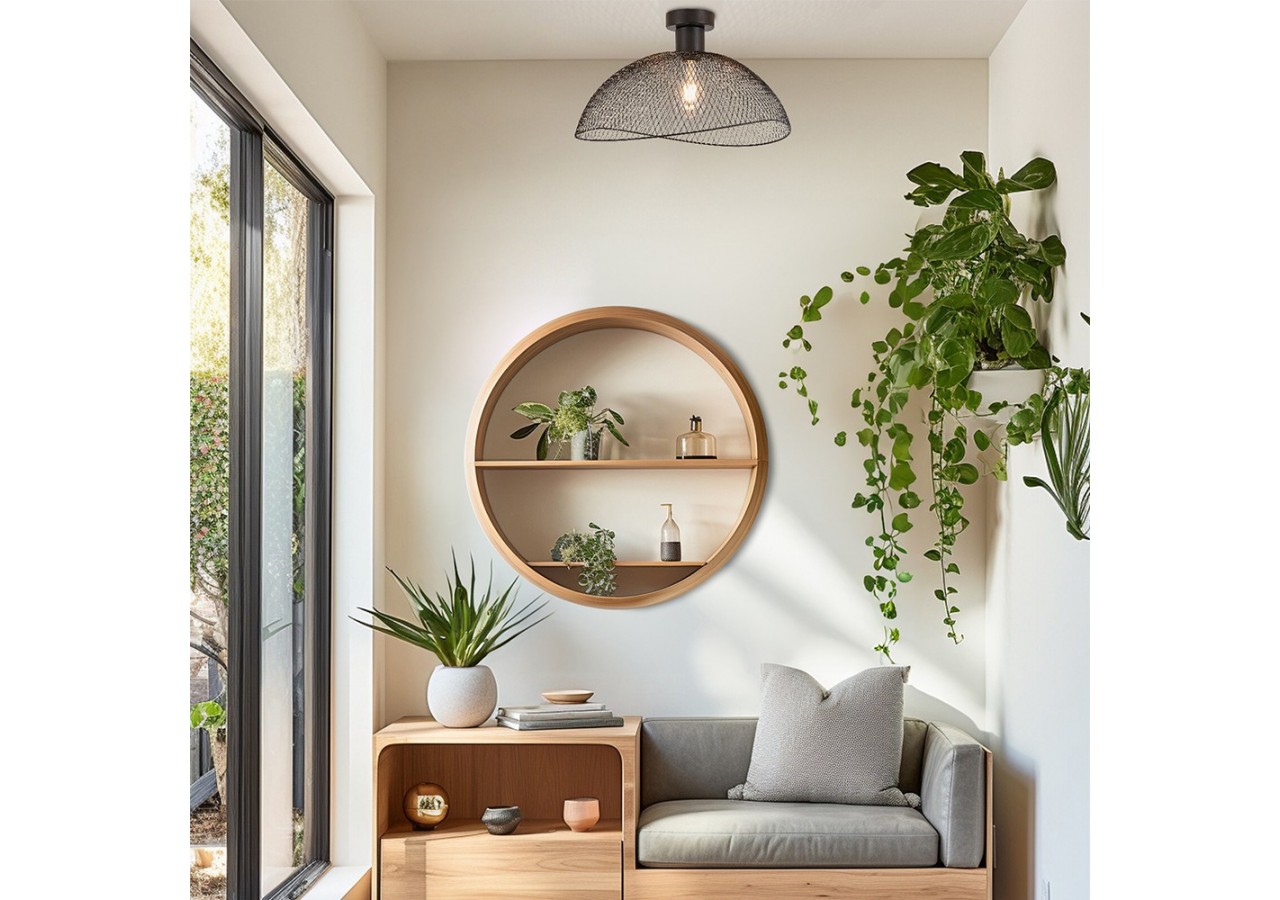 Plafonnier Wiring Noir, E27 - BV03-00062 - Braytron