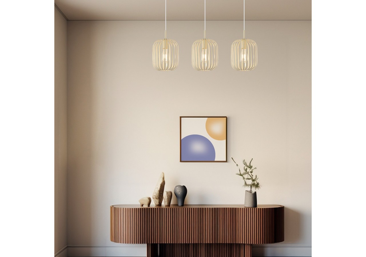 Suspension Wiring Beige, 3xE27 - BV03-00071 - Braytron