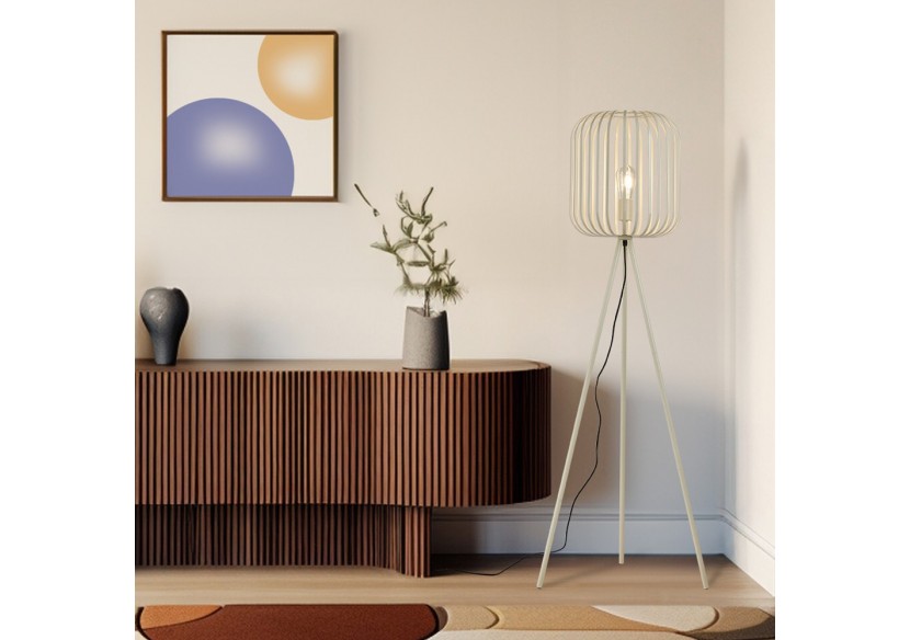 Lampadaire Wiring Beige, E27 - BV03-00073 - Braytron