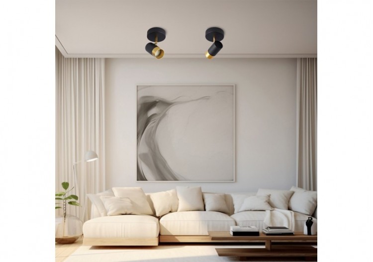 Plafonnier Or / Noir, GU10 - BV04-00020 - Braytron 2