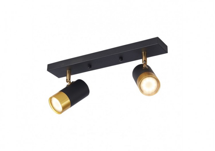 Plafonnier Or / Noir,...