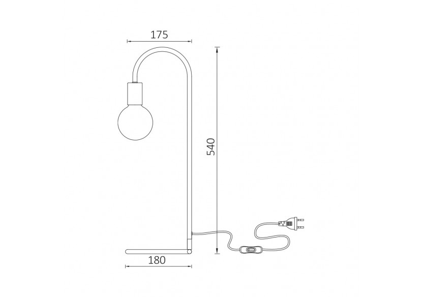 Lampe de table Noir, E27 - BV04-00035 - Braytron