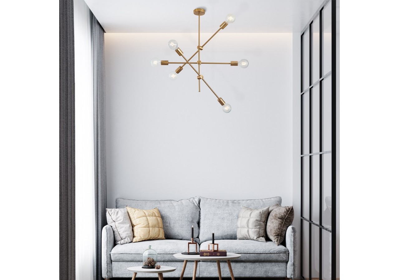 Suspension Or, 6xE27 - BV04-00043 - Braytron