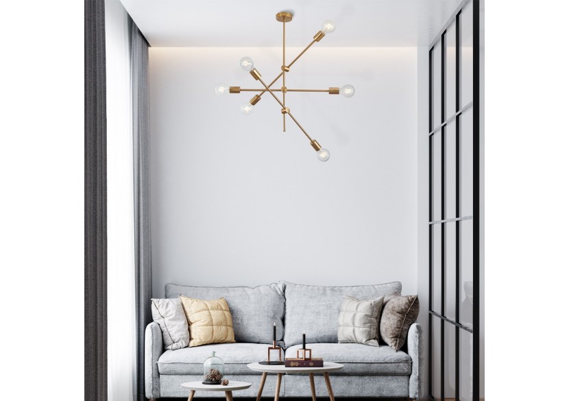 Suspension Or, 6xE27 - BV04-00043 - Braytron