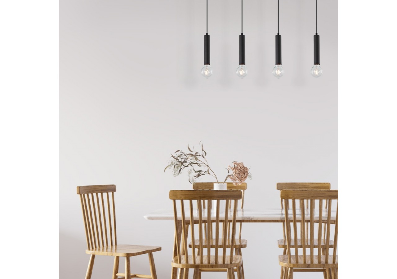 Suspension Noir, 4xE27 - BV04-00052 - Braytron