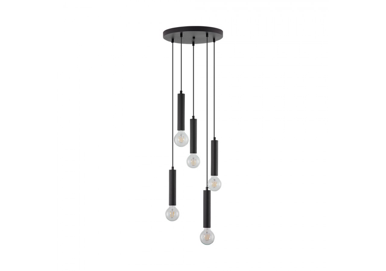 Suspension Noir, 5xE27 - BV04-00054 - Braytron
