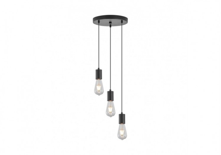 Suspension Noir, 3xE27 -...