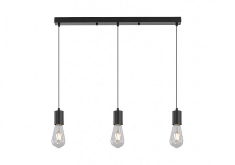 Suspension Noir, 3xE27 -...