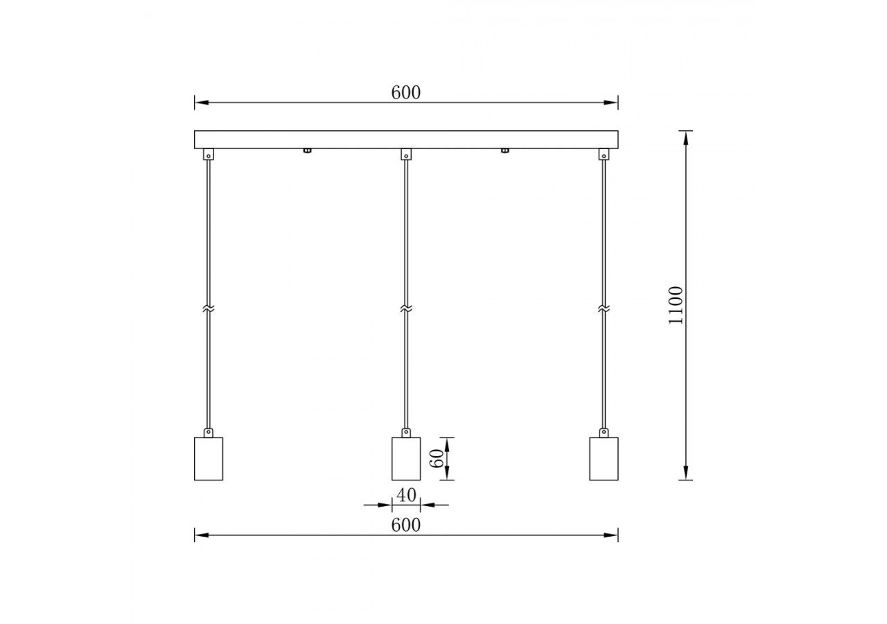 Suspension Noir, 3xE27 - BV04-00062 - Braytron