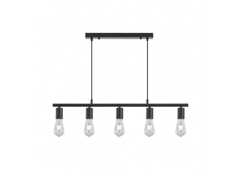 Suspension Noir, 5xE27 - BV04-00063 - Braytron