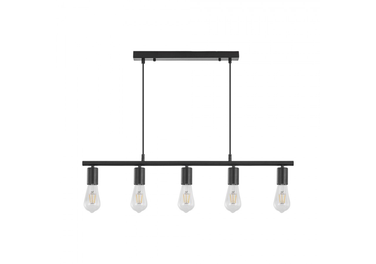 Suspension Noir, 5xE27 - BV04-00063 - Braytron