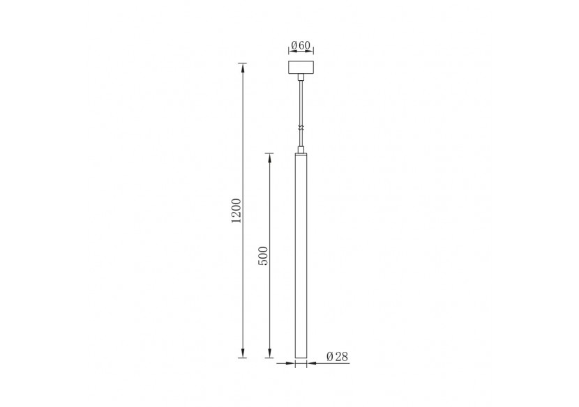 Suspension Noir, G9 - BV04-00070 - Braytron