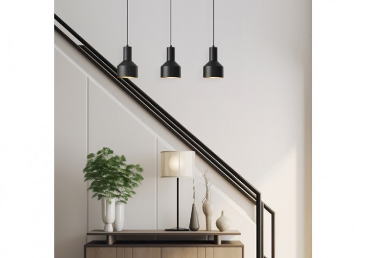 Suspension Noir, 3xE27 - BV05-00011 - Braytron 2