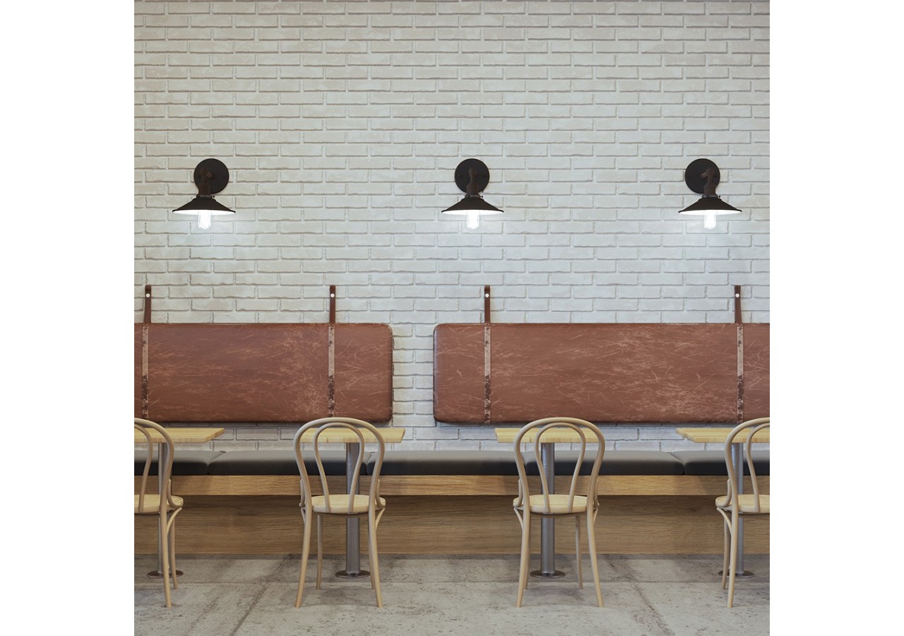 Éclairage mural Metal Noir, E27 - BV05-00025 - Braytron