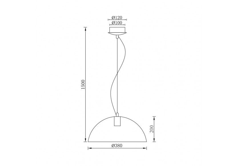 Suspension Metal Noir, E27 - BV05-00030 - Braytron