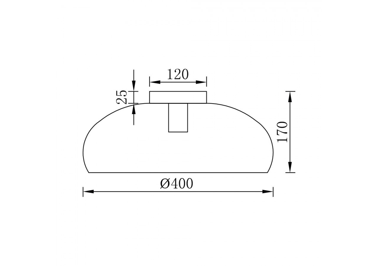 Plafonnier Metal Noir, E27 - BV05-00033 - Braytron