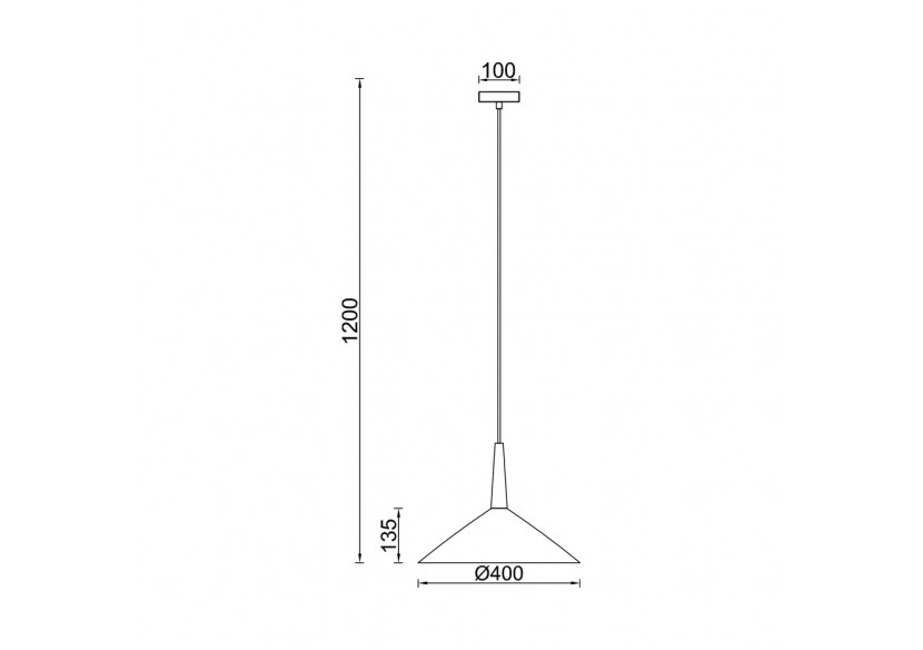 Suspension Metal Blanc, E27 - BV05-00050 - Braytron