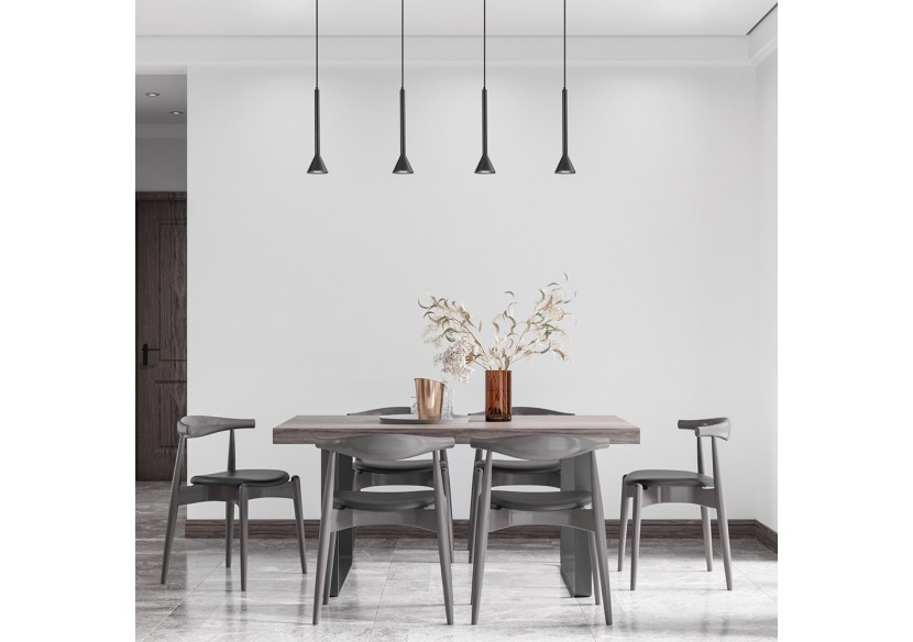 Suspension Metal Noir, 4xGU10 - BV05-00071 - Braytron