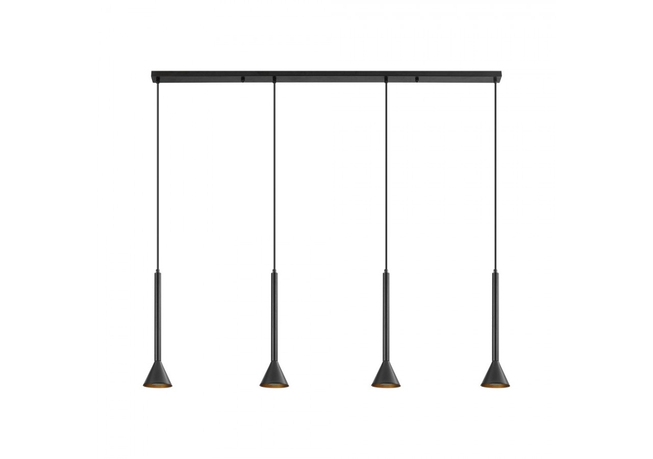 Suspension Metal Noir, 4xGU10 - BV05-00071 - Braytron