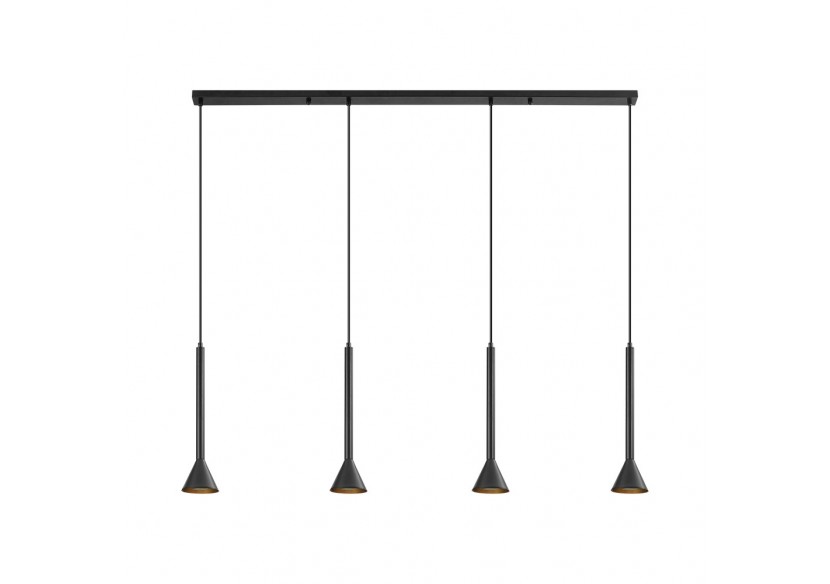 Suspension Metal Noir, 4xGU10 - BV05-00071 - Braytron