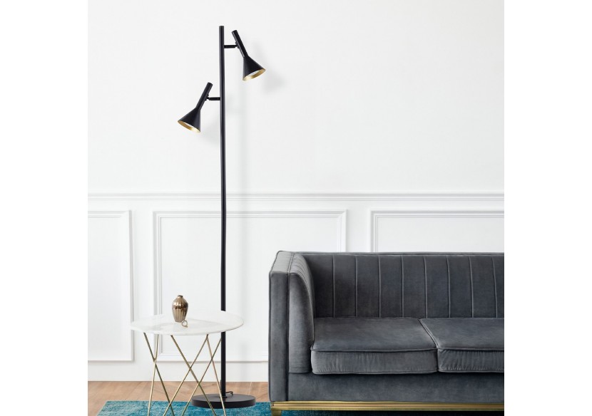 Lampadaire Metal Noir, 2xGU10 - BV05-00073 - Braytron