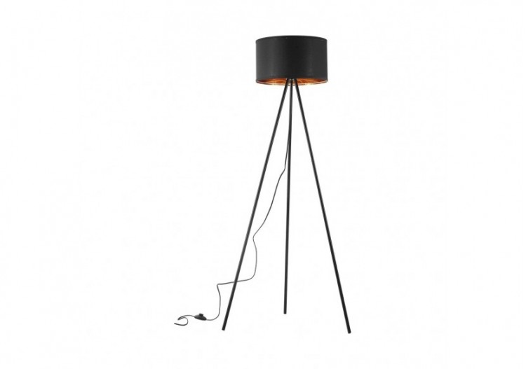 Lampadaire Noir, E27 -...