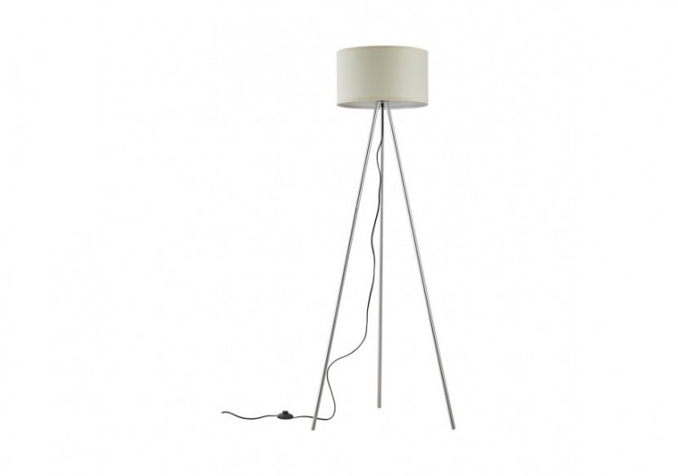 Lampadaire Beige, E27 -...