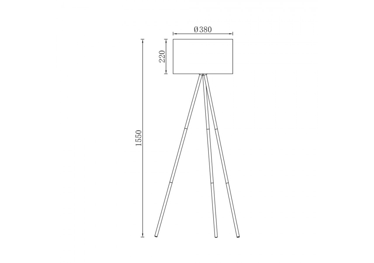 Lampadaire Beige, E27 - BV06-00033 - Braytron