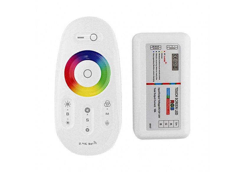 Télécommande RGB 110mm Blanche - BY30-01120 - Braytron