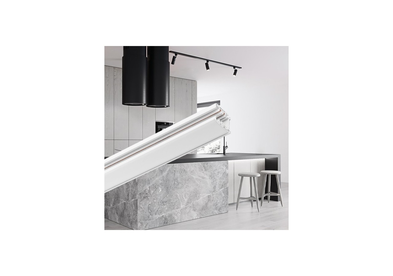 Rail de fixation 2000mm Blanc - BY40-00120 - Braytron