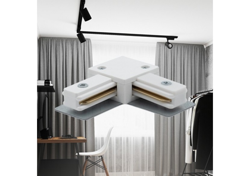 Connecteur pour rail de fixation 70mm Blanc - BY40-00230 - Braytron